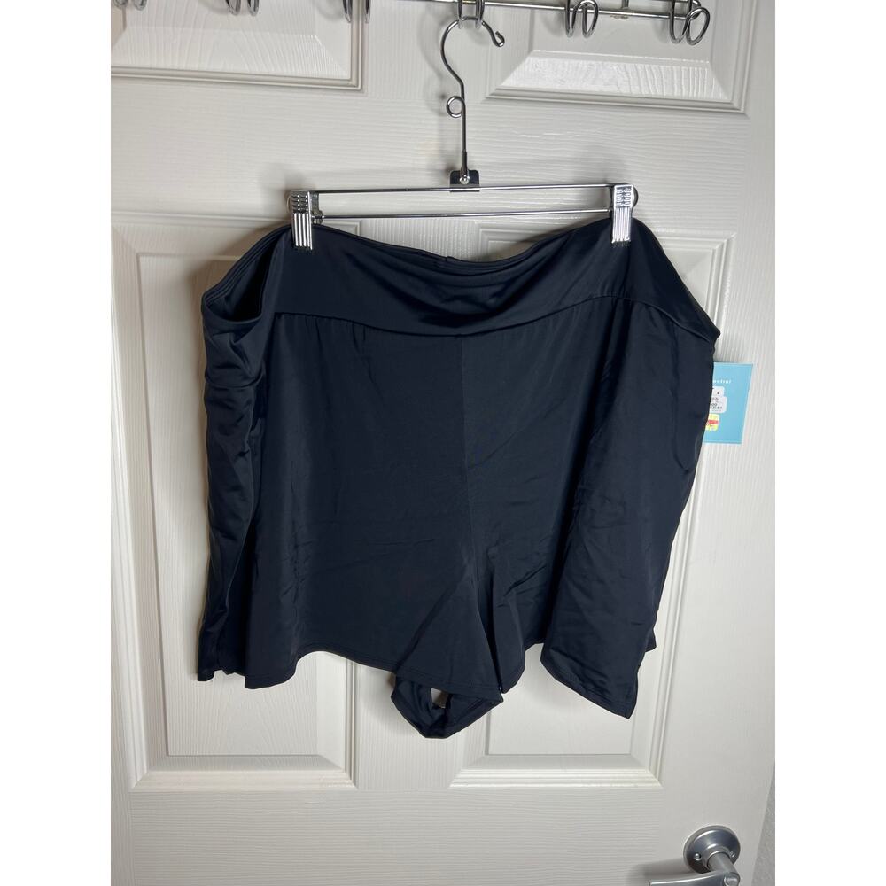 Bal Harbour Women's Tummy Control Swim Shorts Black NEW ~ Size 3X